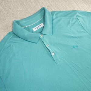 Tommy Bahama Shirt Mens 3XL Island Zone Performance Coastal Crest Polo Green